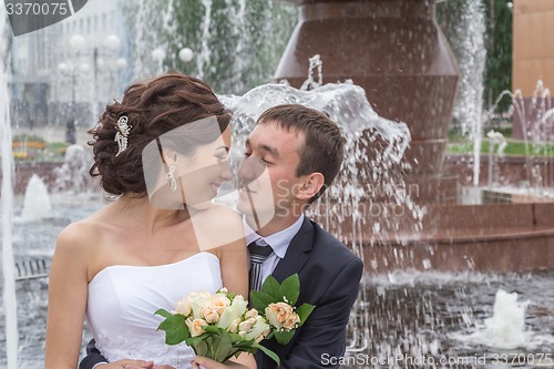 Image of Portrait of the bride and groom   