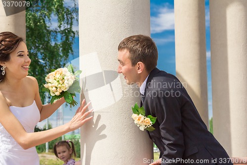 Image of Portrait of the bride and groom   