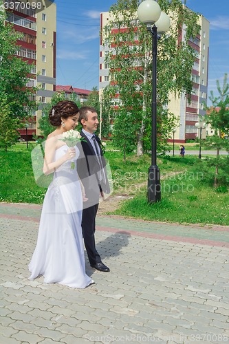 Image of Portrait of the bride and groom   