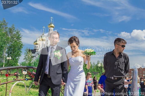 Image of Portrait of the bride and groom   