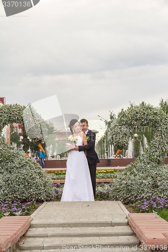 Image of Portrait of the bride and groom   