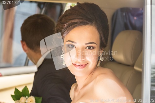 Image of Portrait of the bride and groom   