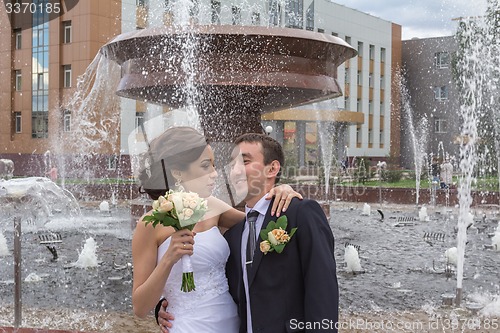 Image of Portrait of the bride and groom   