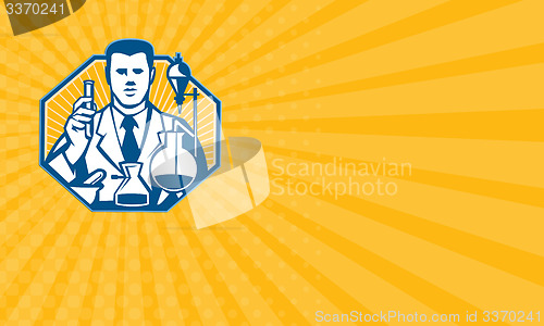 Image of Business card Scientist Lab Researcher Chemist Retro