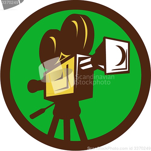 Image of Vintage Film Camera Circle Retro
