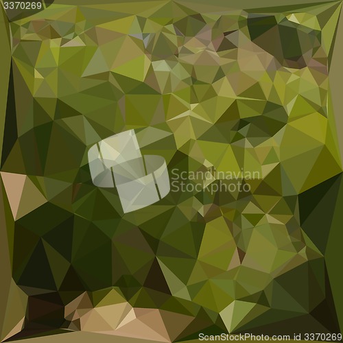 Image of Olive Green Abstract Low Polygon Background