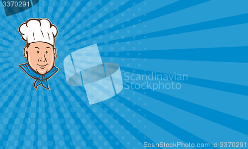 Image of Business card Chef Cook Happy Isolated Cartoon