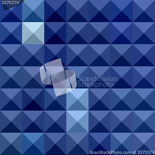 Image of Cobalt Blue Abstract Low Polygon Background