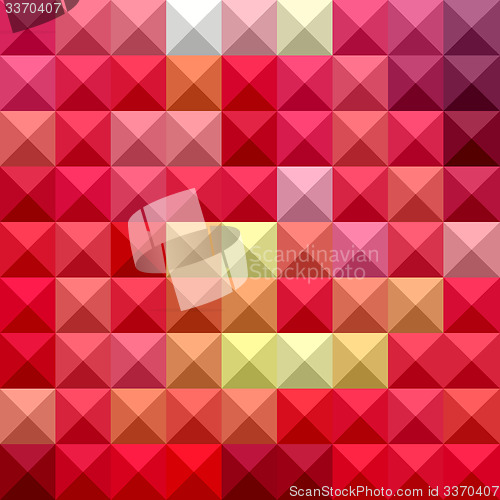 Image of Electric Crimson Red Abstract Low Polygon Background