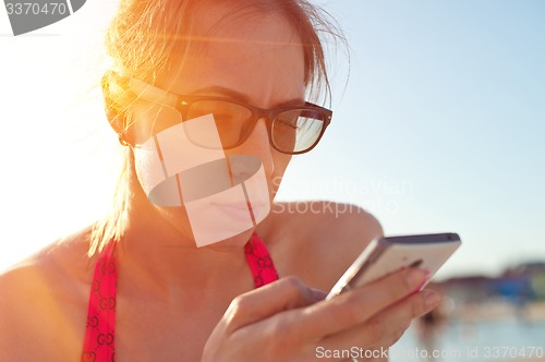 Image of Woman at beach