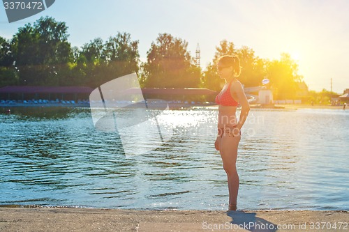 Image of Woman at beach
