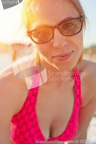 Image of Woman at beach