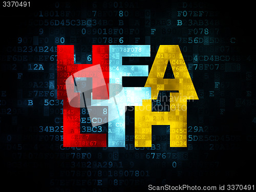 Image of Medicine concept: Health on Digital background