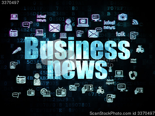 Image of News concept: Business News on Digital background