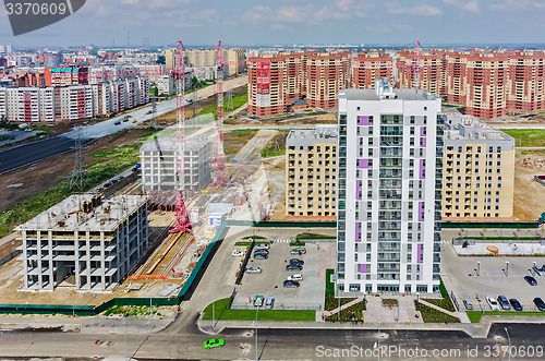 Image of Construction of residential district in Tyumen