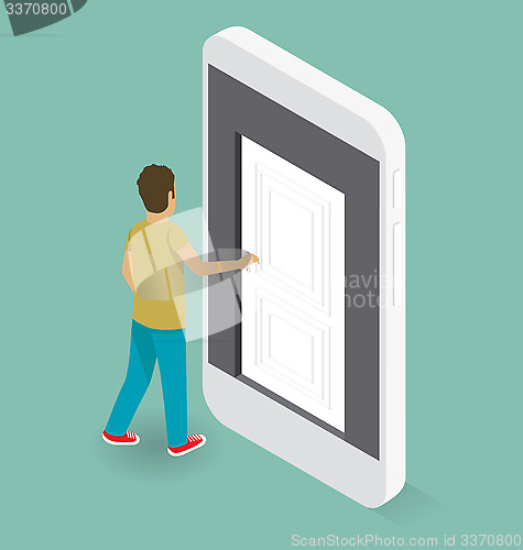 Image of Vector 3d Flat Isometric With Education Concept