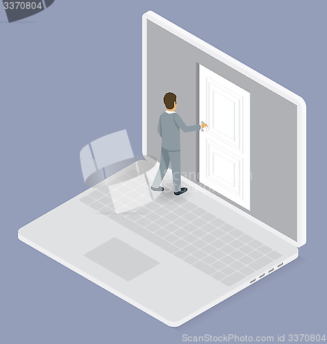 Image of Vector 3d Flat Isometric With Startup Concept