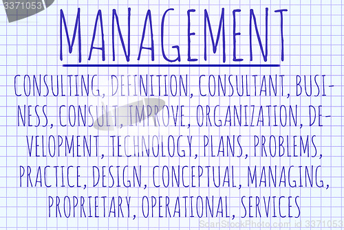 Image of Management word cloud