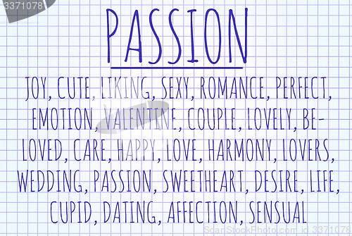 Image of Passion word cloud