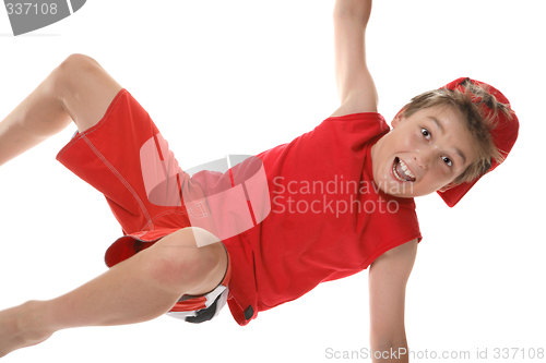 Image of Active boy closeup