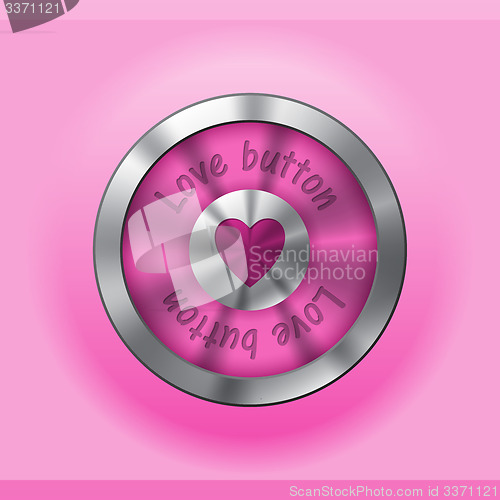 Image of Pink love button design