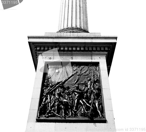 Image of column in london england old architecture and sky