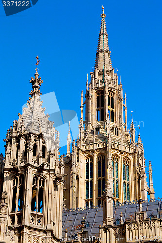 Image of old in london  historical    parliament glass   