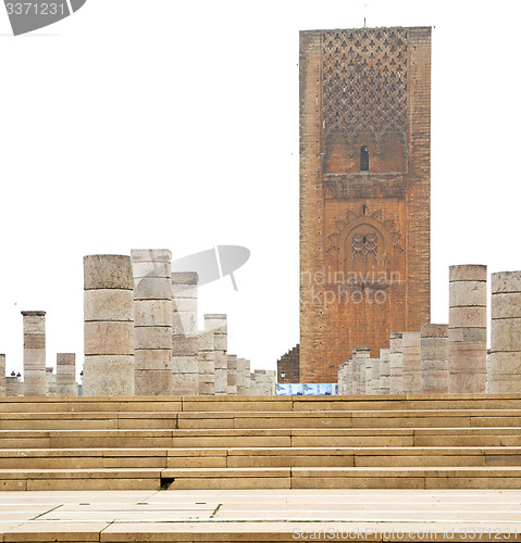 Image of the   chellah  in morocco africa  old roman deteriorated monumen