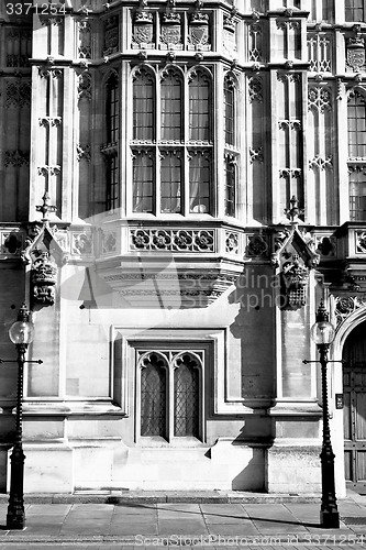 Image of old in london  historical    parliament glass  window    structu