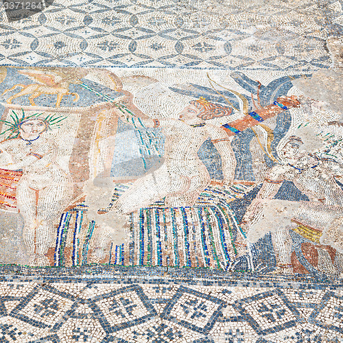 Image of roof mosaic in the old city morocco africa and history travel