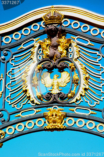 Image of in london england the old metal gate  royal palace