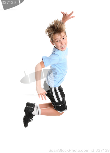 Image of Active boy leaping