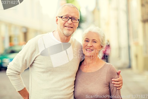 Image of senior couple on city street