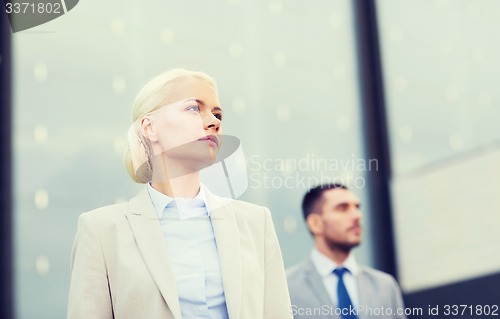 Image of close up of serious businessmen