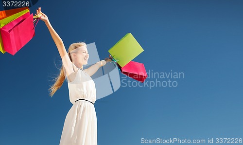 Image of woman with shopping bags