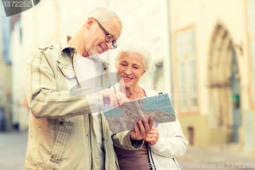 Image of senior couple on city street