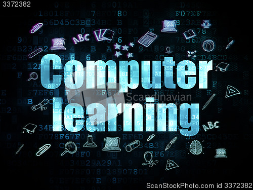 Image of Learning concept: Computer Learning on Digital background