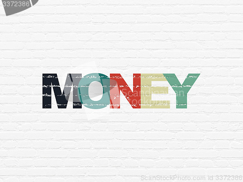 Image of Finance concept: Money on wall background