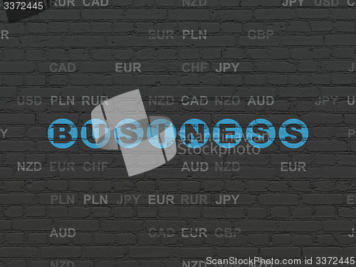 Image of Finance concept: Business on wall background