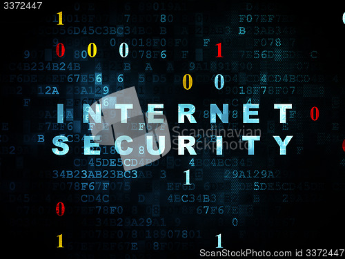 Image of Privacy concept: Internet Security on Digital background