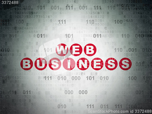 Image of Web design concept: Web Business on Digital Paper background