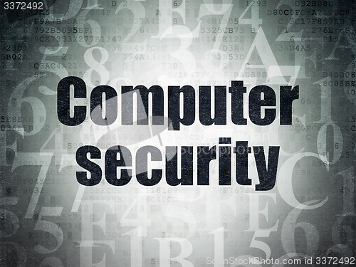 Image of Security concept: Computer Security on Digital Paper background