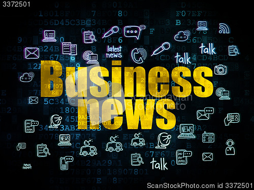 Image of News concept: Business News on Digital background