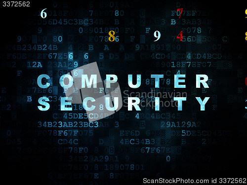 Image of Privacy concept: Computer Security on Digital background