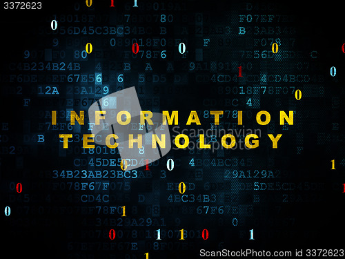 Image of Information concept: Information Technology on Digital background