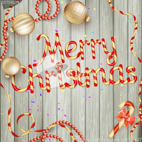 Image of Christmas card. EPS 10