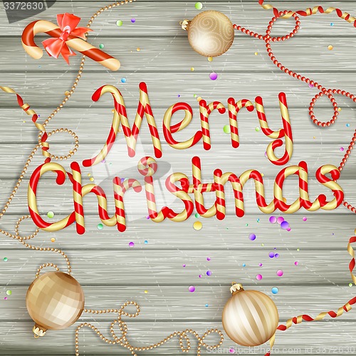 Image of Christmas card. EPS 10
