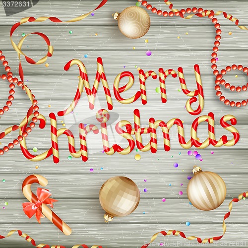 Image of Christmas card. EPS 10