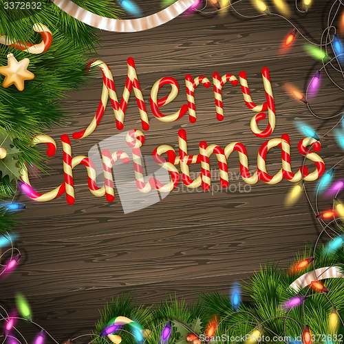 Image of Christmas card. EPS 10
