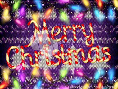 Image of Knitted Christmas background. EPS 10